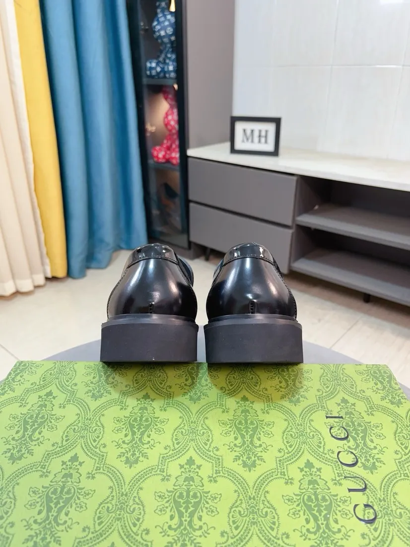 Men's men's shoes💰560🌹🌹Niuli [GUCCI] Formal men's leather shoes [strong][strong][strong] New model coming ~ original quality ☺The upper is imported from Italy with open edges, the leather is soft and delicate, and the wear-resistant and non-slip combination outsole is dignified and domineering, and the luxury charm is unobstructed! The natural and free nouveau riche leads the trend. Code number: 38-44
